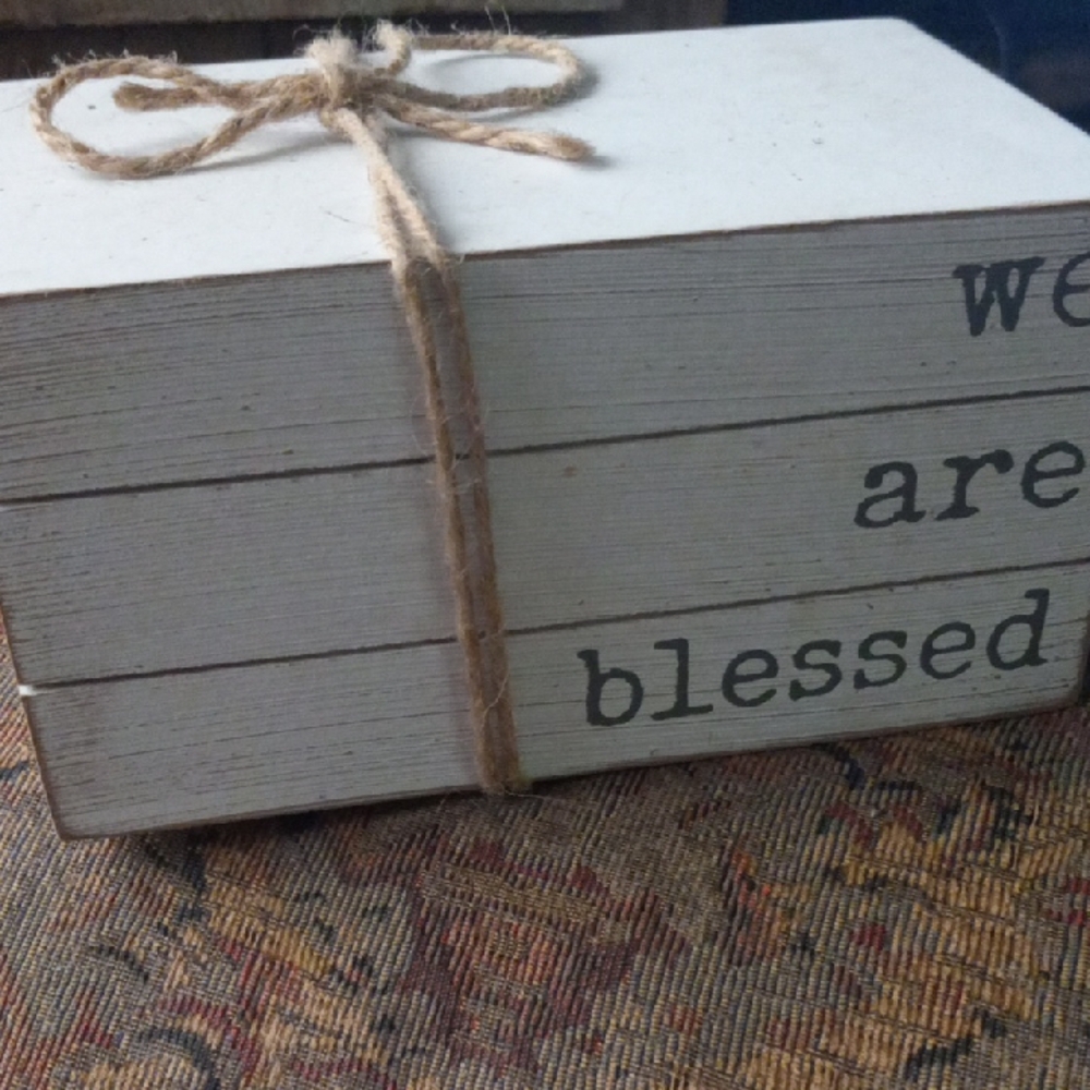 Rustic White Decorative Block Set
